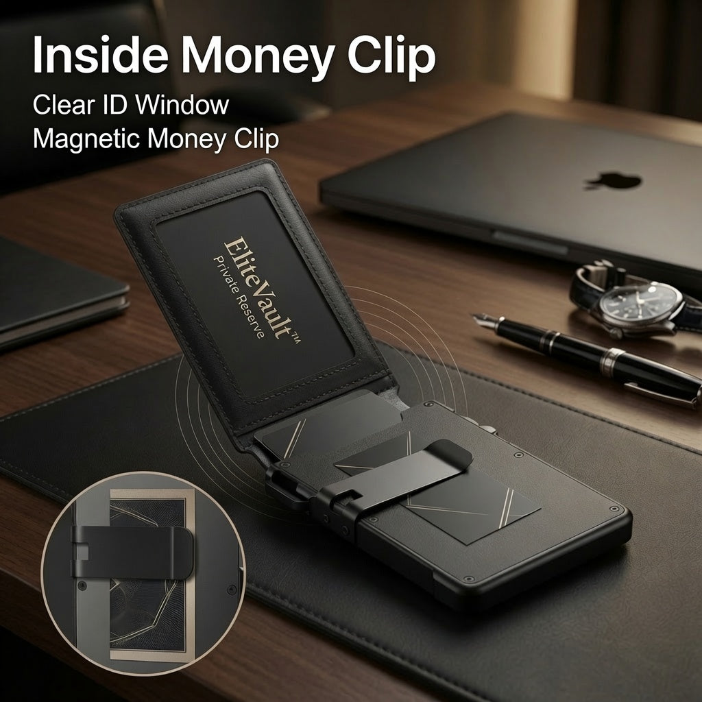 EliteVault™ Executive Black Wallet